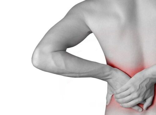 back pain with osteochondrosis